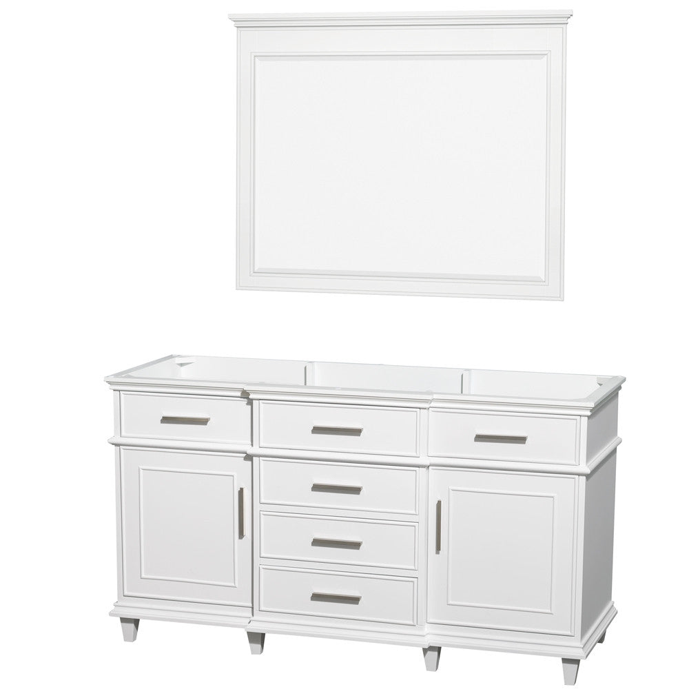 WYNDHAM COLLECTION Berkeley 60" Single Bathroom Vanity - White