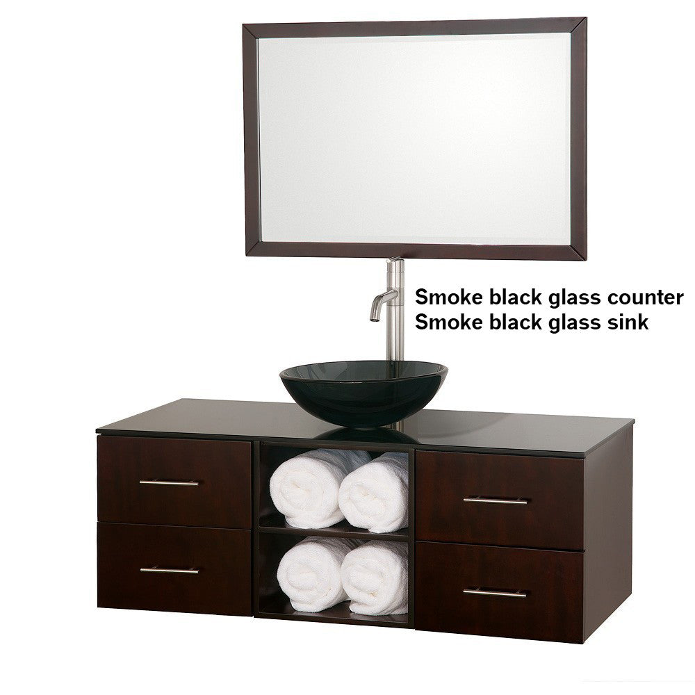 Abba 48-Inch Vanity Set - Espresso