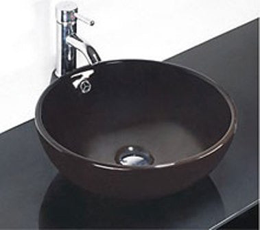 Dax-215 Black Modern Bathroom Vessel Sink (Ceramic)