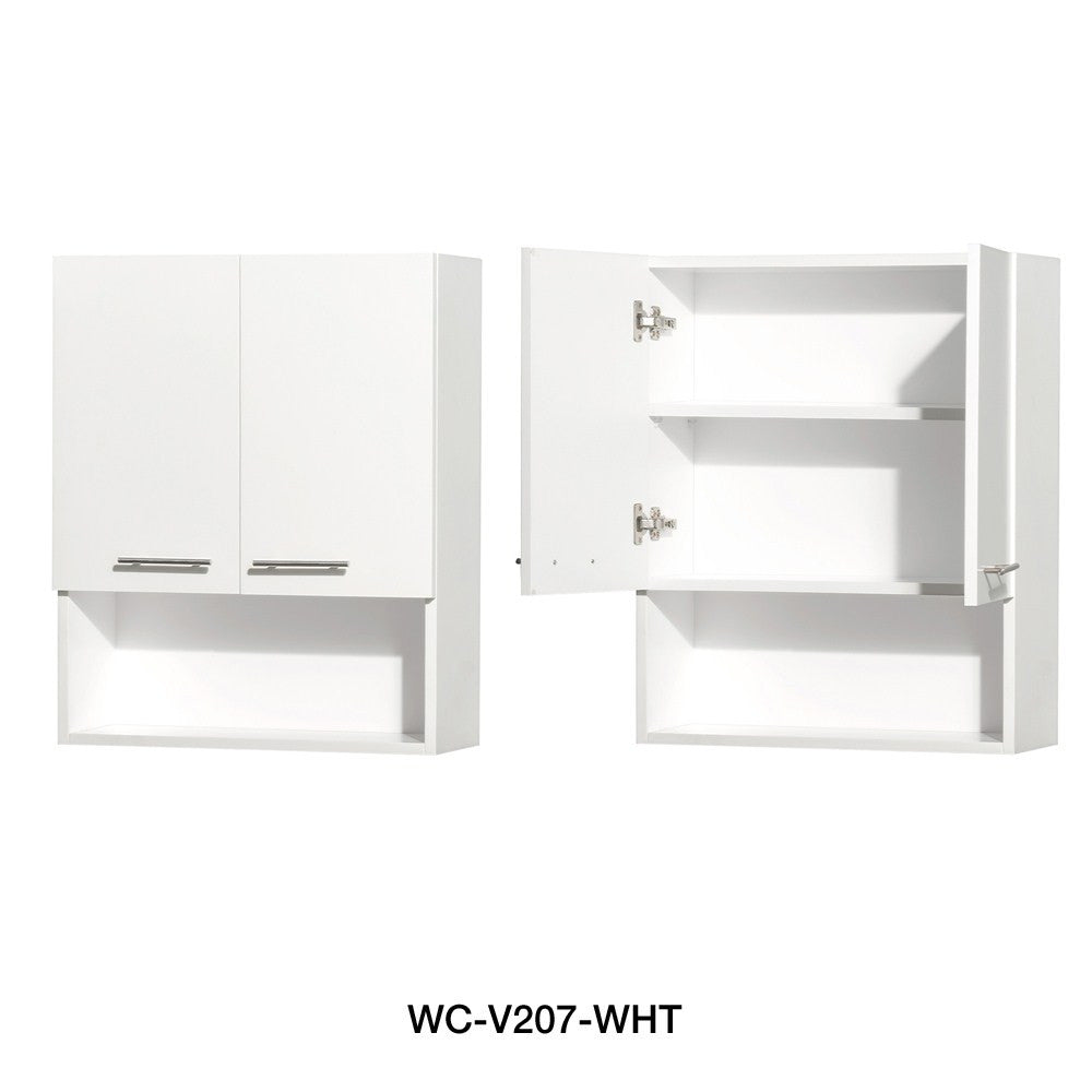 Wyndham Collection Centra 48" Green Glass Single Bathroom Vanity Set - White