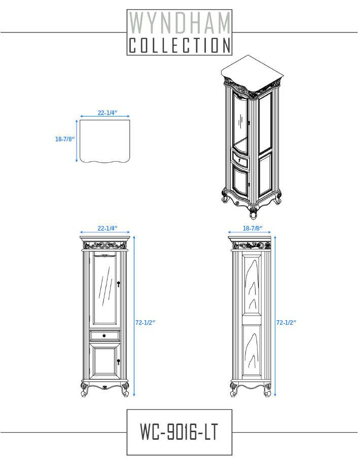 Eleanor Linen Tower By Wyndham Collection - Cherry