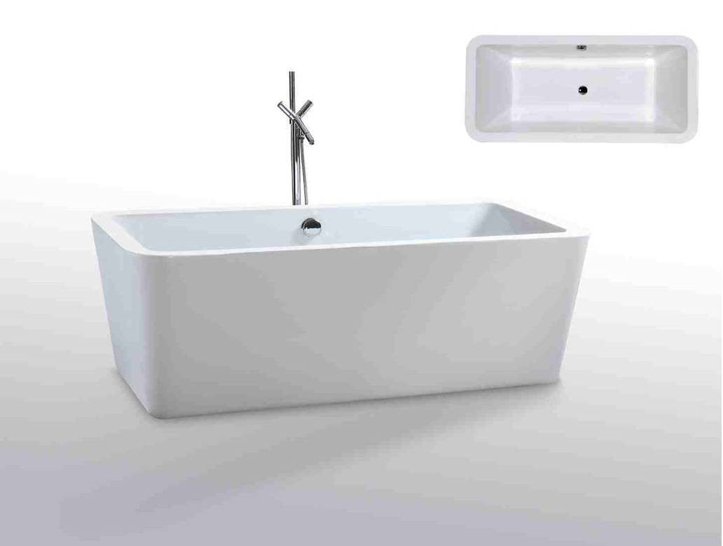 Aqua Decor Florencia 66" Modern Free Standing Bathtub