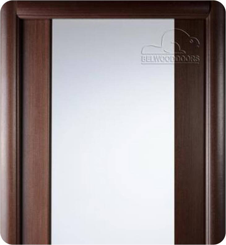 Gran 202 Interior Door In A Wenge Finish W/ Frosted Glass