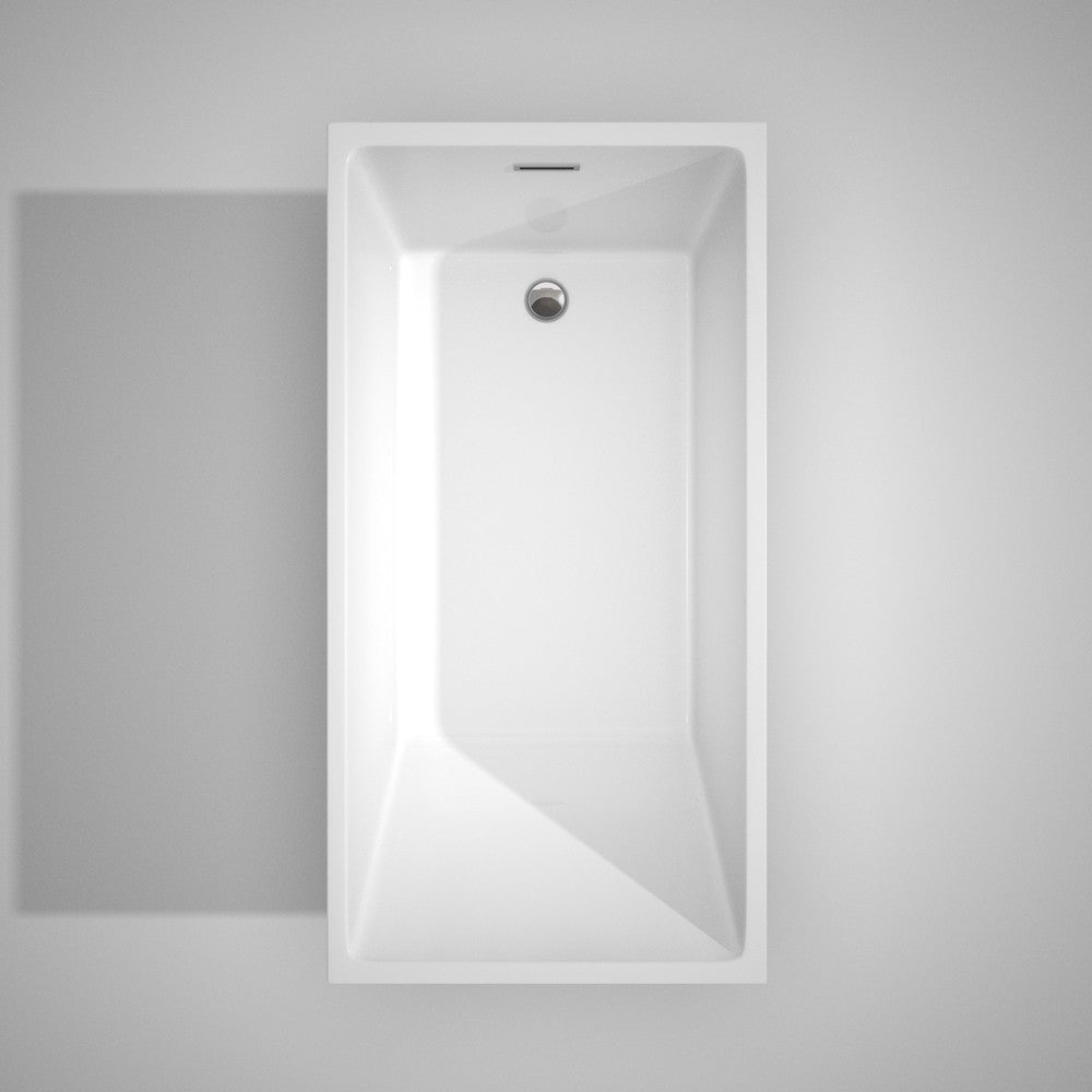 WYNDHAM COLLECTION Hannah 67-Inch Soaking Bathtub