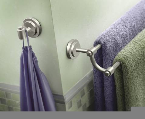 MOEN Iso brushed nickel single robe hook