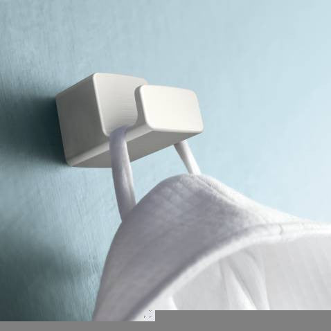 MOEN 90 Degree brushed nickel single robe hook