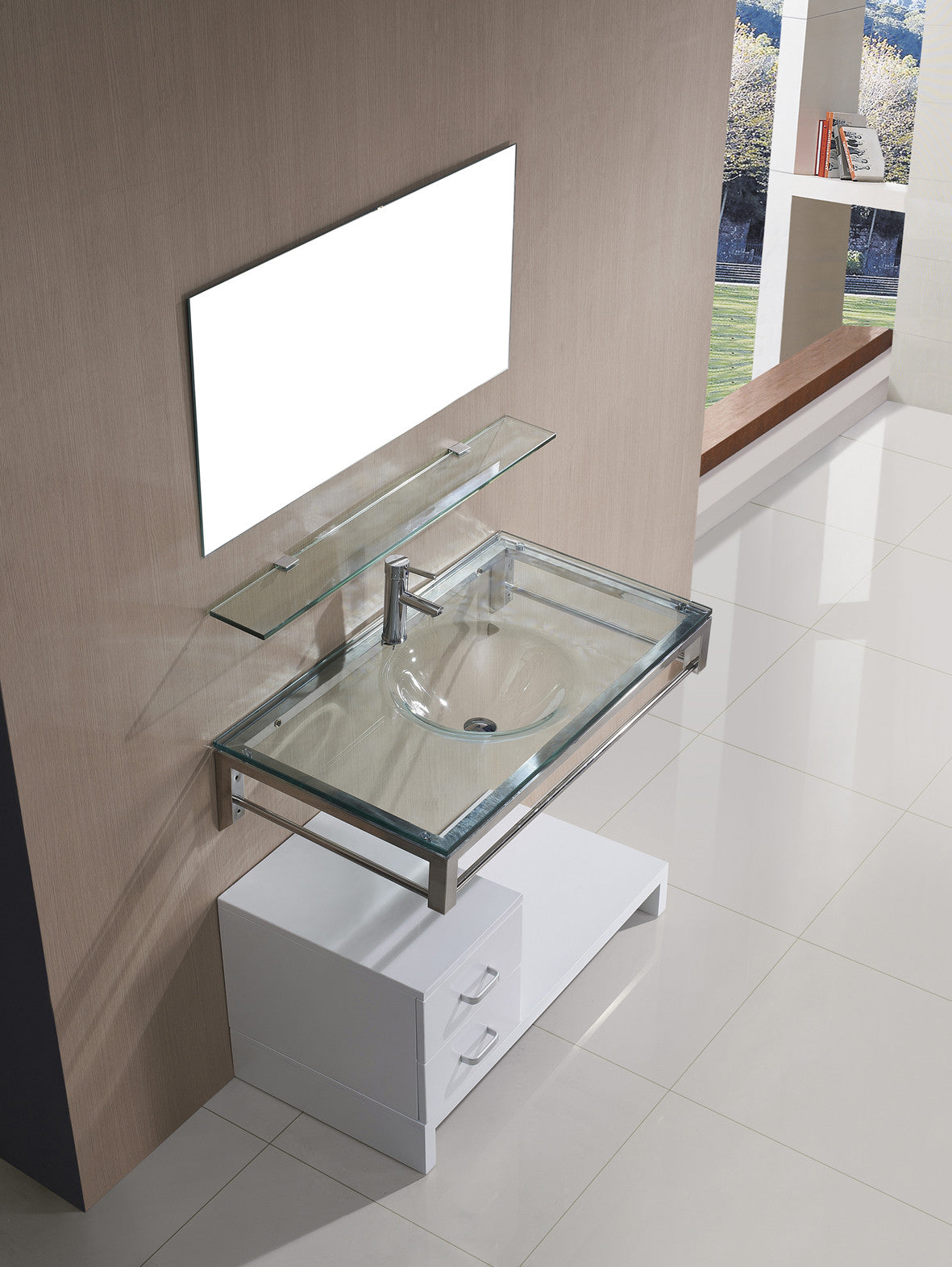 Aquamoon Krystal 39 Modern Bathroom Vanity Set