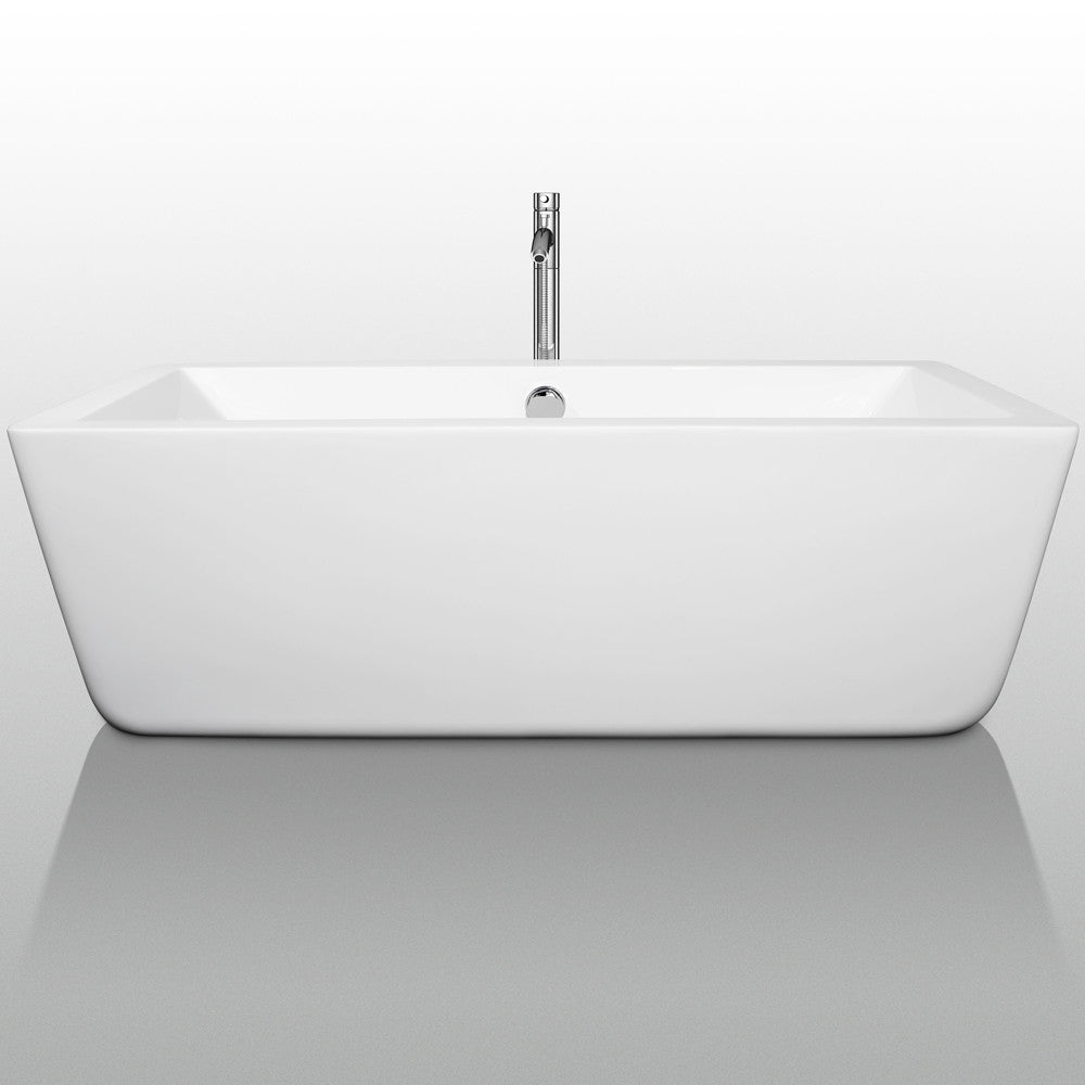 Laura 67" Large Soaking Bathtub By Wyndham Collection