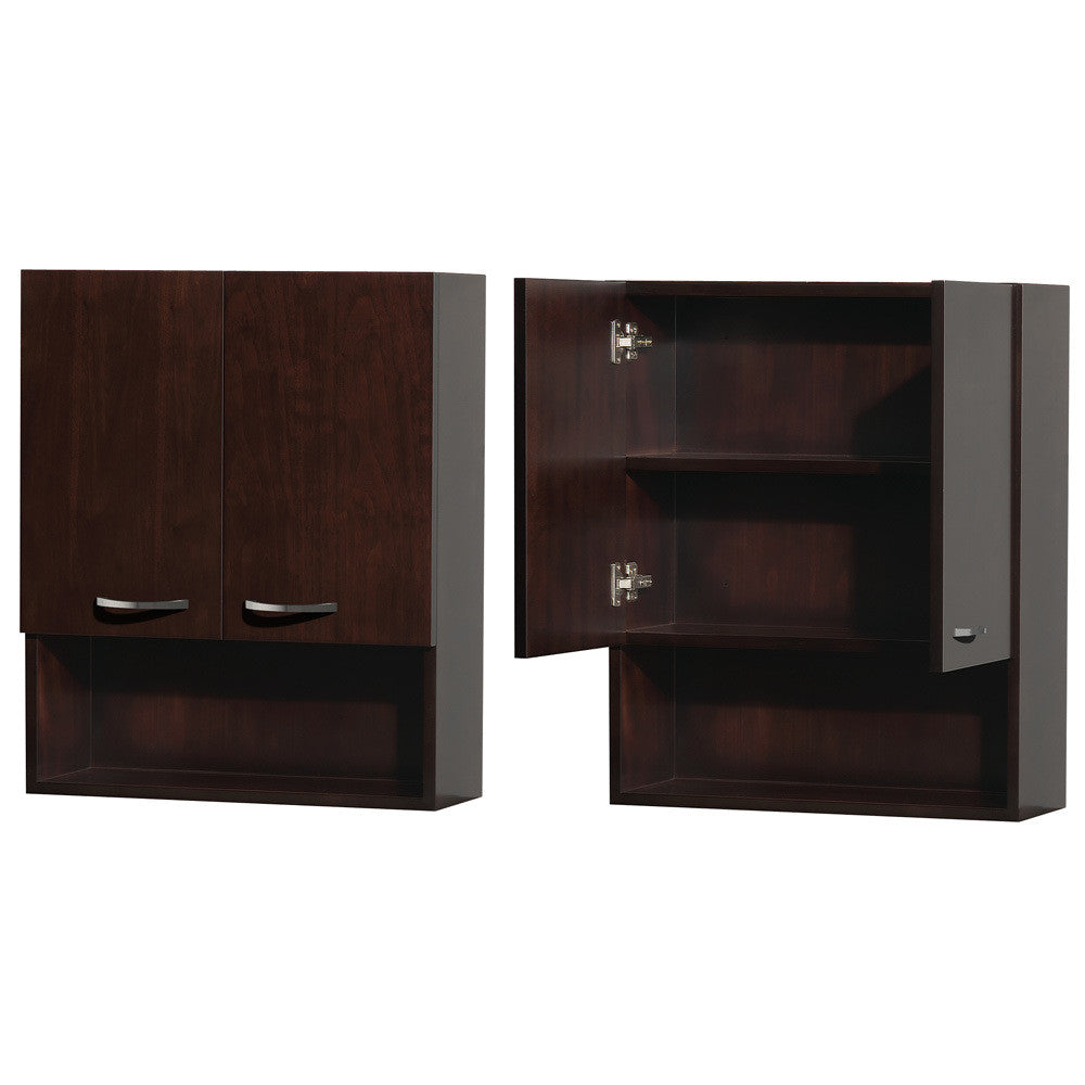 Maria Bathroom Wall Cabinet By Wyndham Collection - Espresso