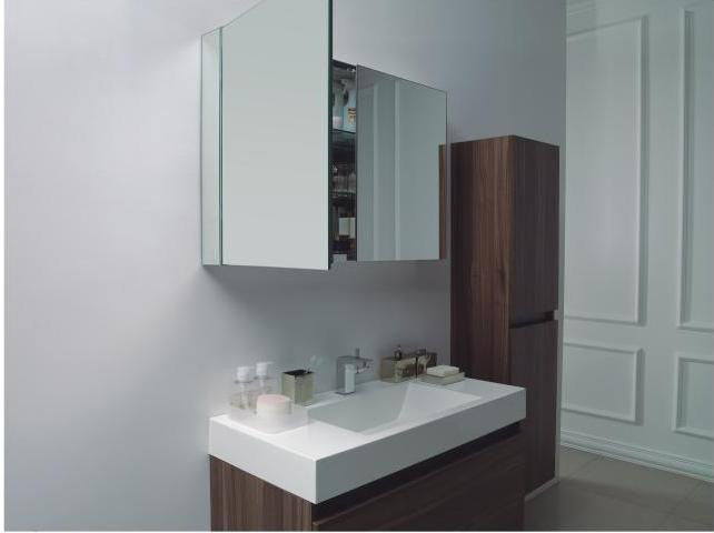Aqua Decor 1000 Modern Bathroom Medicine Cabinet W/ Mirrors - 39 7/8 Inches