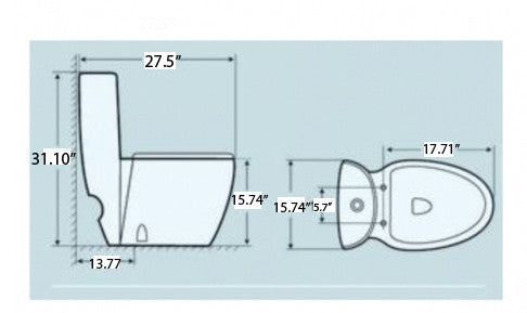 NILE TOILET CONTEMPORARY TOILET
