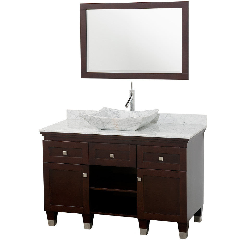 WYNDHAM COLLECTION Premiere 48-Inch Bathroom Vanity Set - Espresso