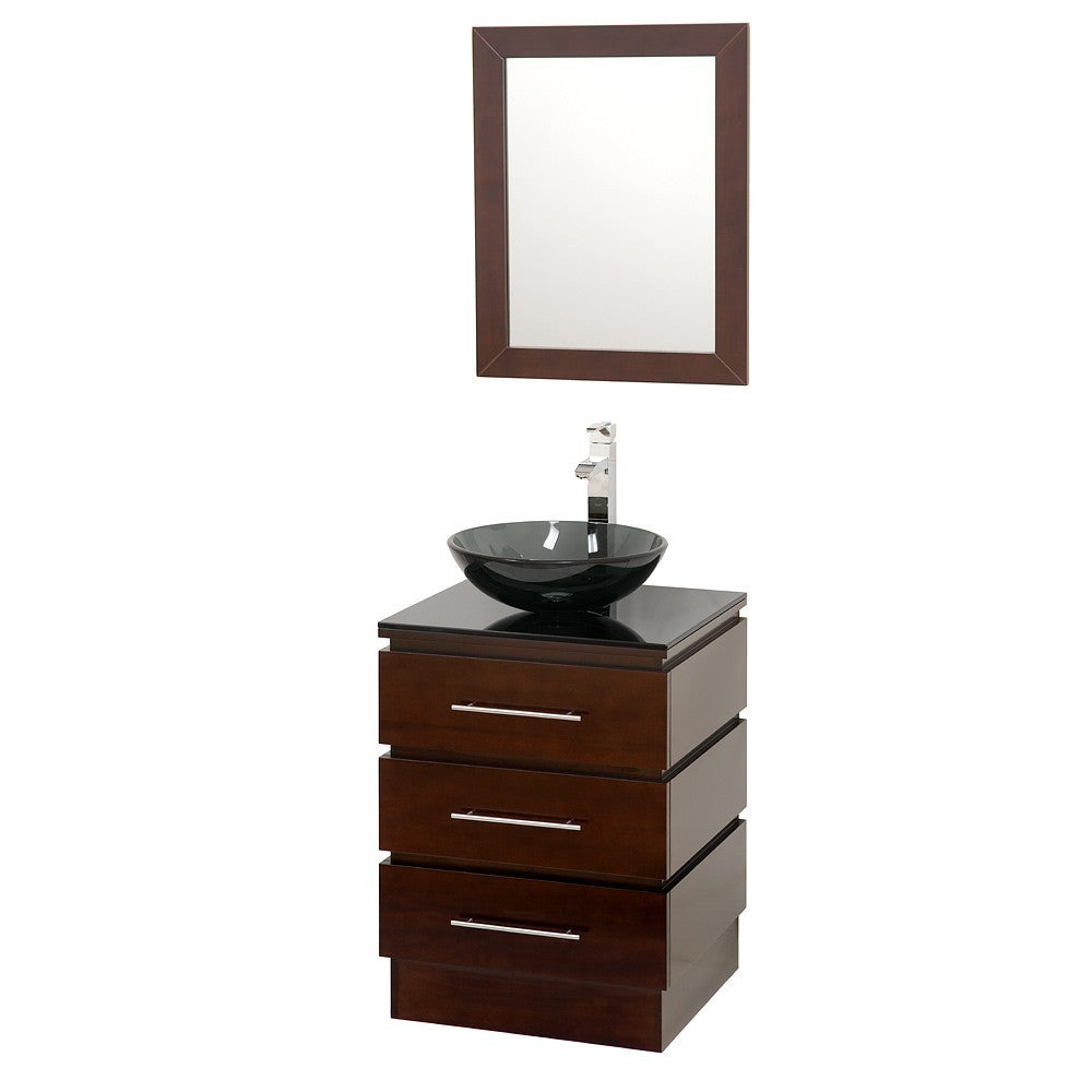 WYNDHAM COLLECTION Rioni 22-Inch Vanity Set - Espresso
