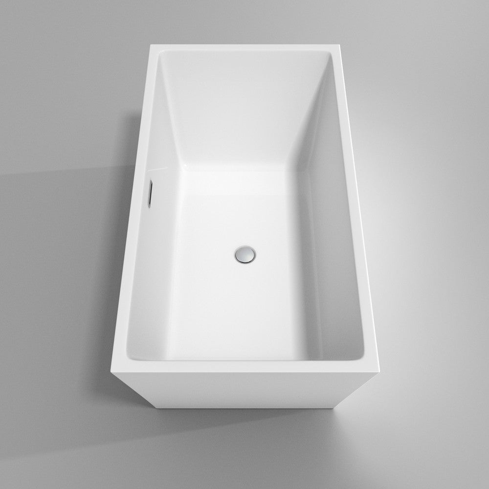 WYNDHAM COLLECTION Sara 59-Inch Soaking Bathtub