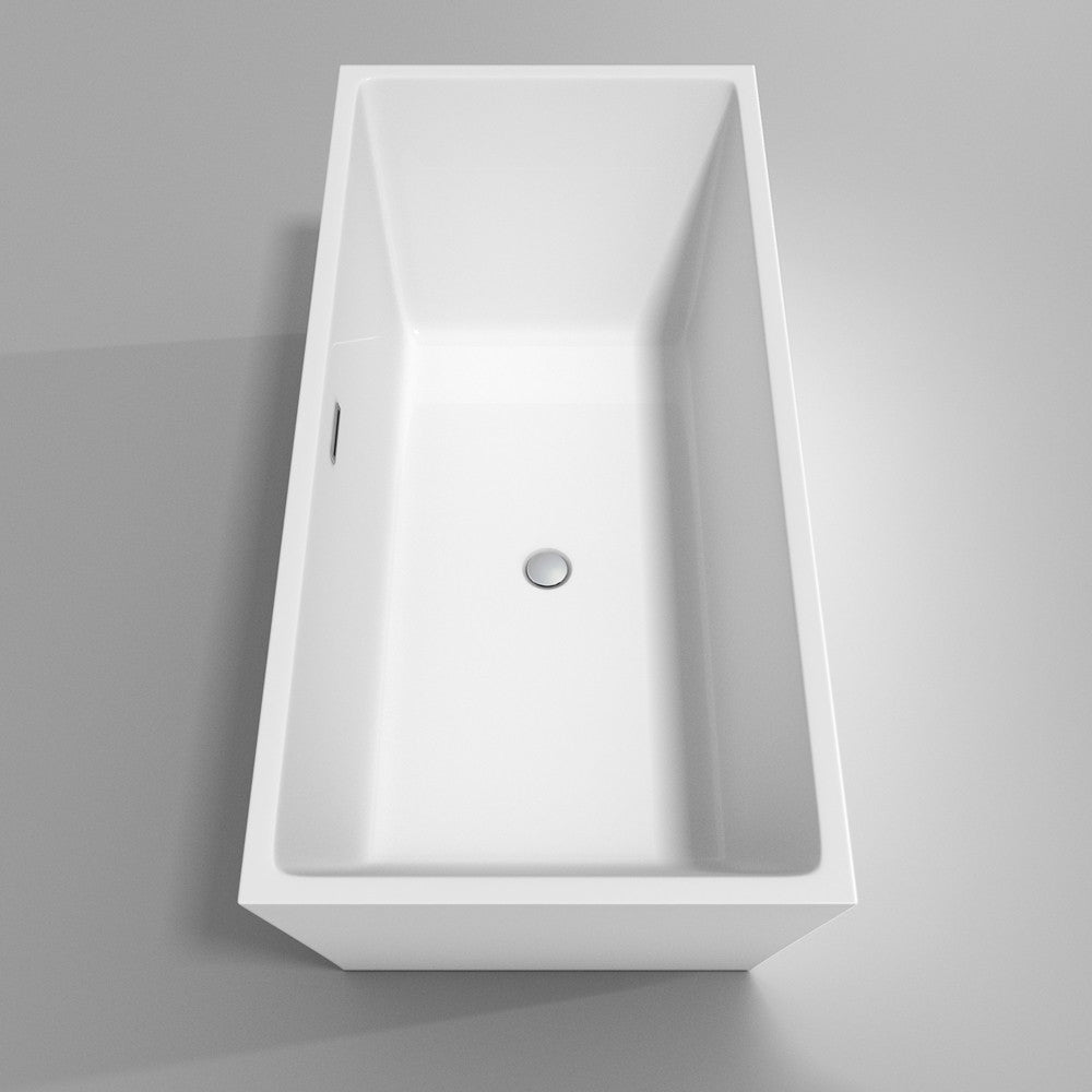 WYNDHAM COLLECTION Sara 67-Inch Soaking Bathtub