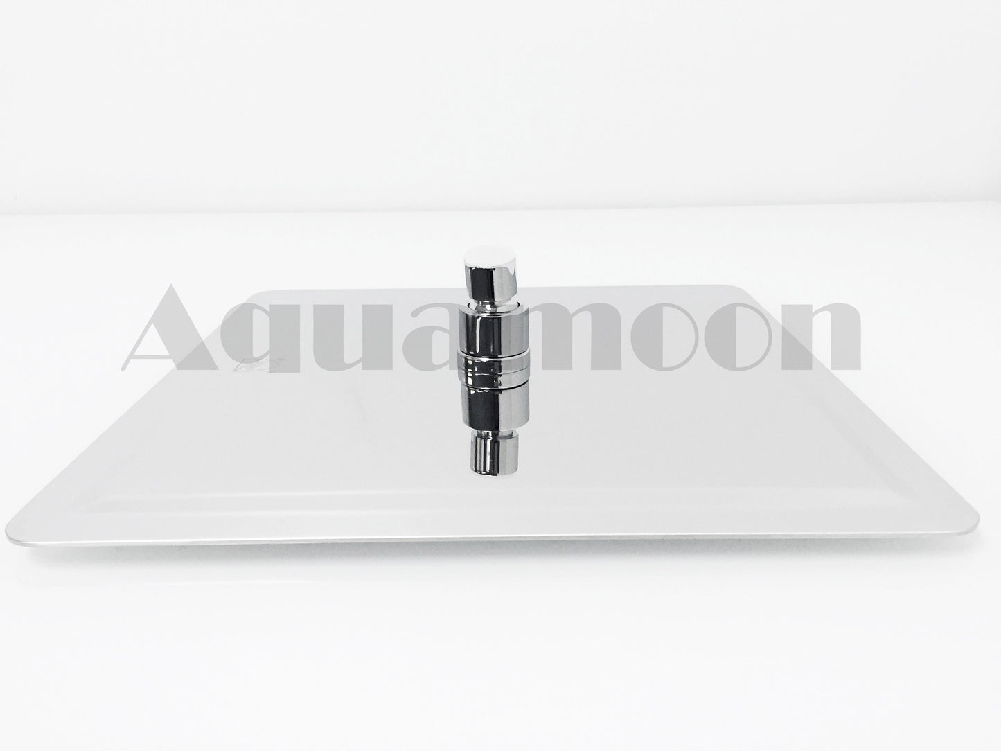 Aquamoon 12 Inch Square Ultra Thin Rain Shower Head - Chrome