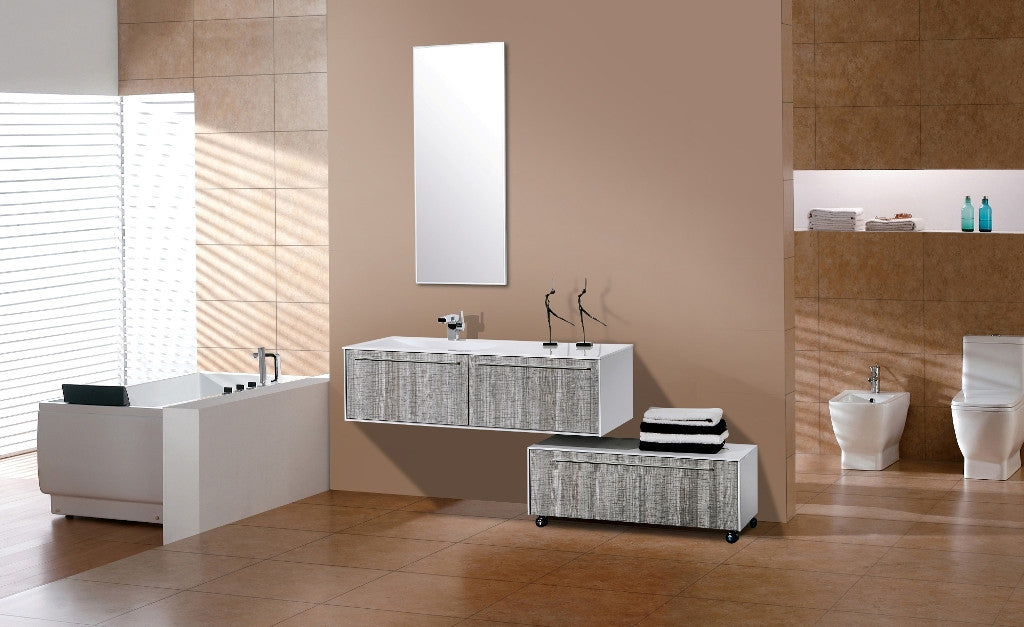 Aquamoon Star 52 Modern Bathroom Vanity Set - Ash Gray