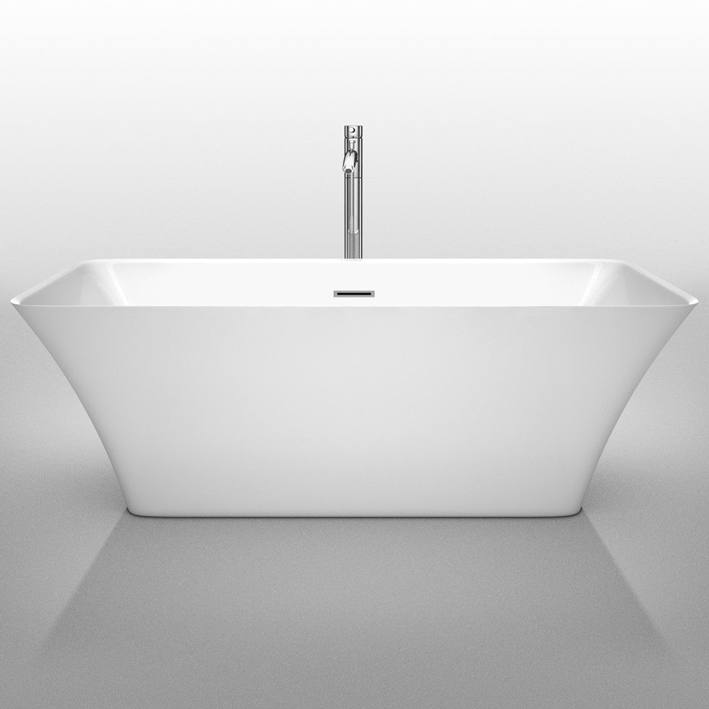 WYNDHAM COLLECTION Tiffany 67-Inch Large Soaking Bathtub