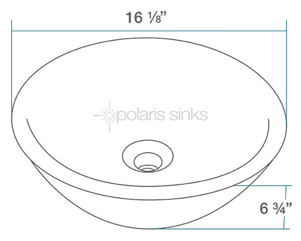Polaris V2200 Bisque Porcelain Vessel Sink