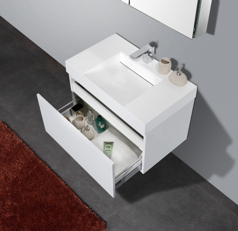 Aquamoon Venice 31" Modern Bathroom Vanity Set - White