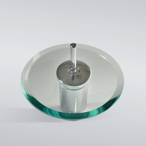 Aqua Decor Waterfall Short Single Hole Mount Bathroom Vanity Faucet - Chrome