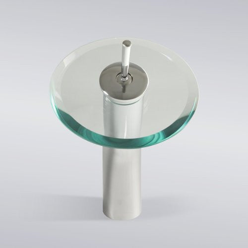 Aqua Decor Waterfall Tall Single Hole Mount Bathroom Vanity Faucet - (Chrome)