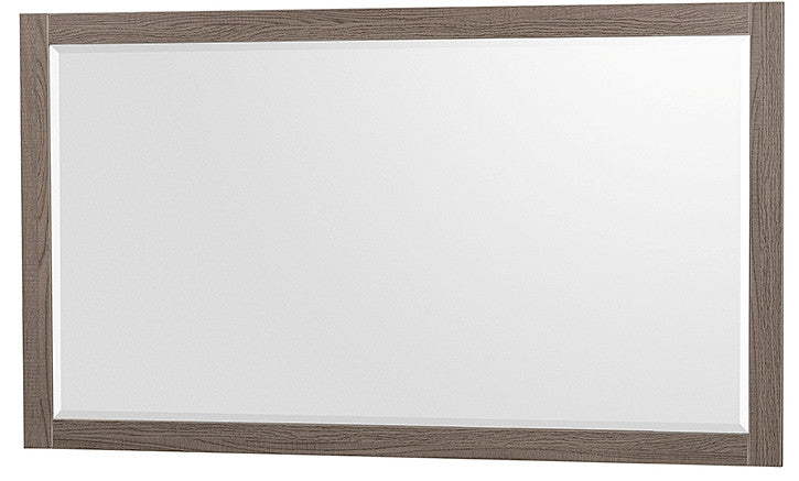 WYNDHAM COLLECTION Amare 60" Wall-Mounted Bathroom Double Vanity Set With Vessel Sinks - Gray oak