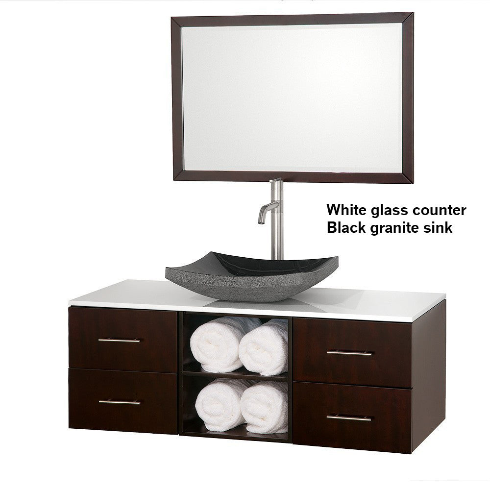 Abba 48-Inch Vanity Set - Espresso