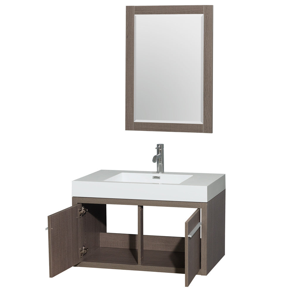 Axa 36 Bathroom Vanity - Gray Oak