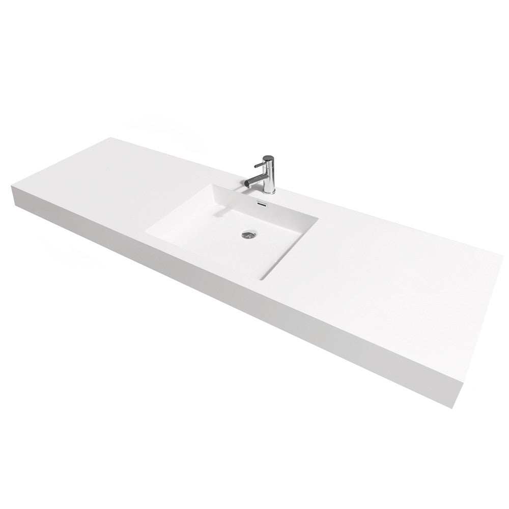 Axa 72 inch Single Bathroom Vanity - Dove Gray