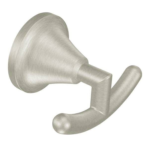 MOEN Icon brushed nickel double robe hook