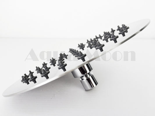 Aquamoon 8 Inch Round Ultra Thin Rain Shower Head - Chrome