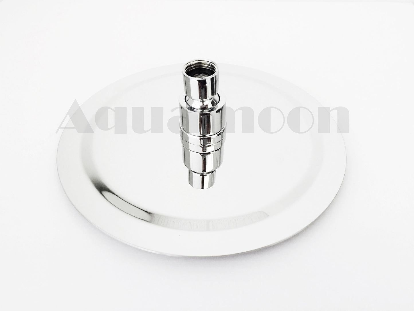 Aquamoon 8 Inch Round Ultra Thin Rain Shower Head - Chrome