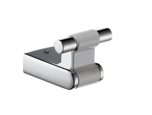 Iris Robe Hook - Chrome/White