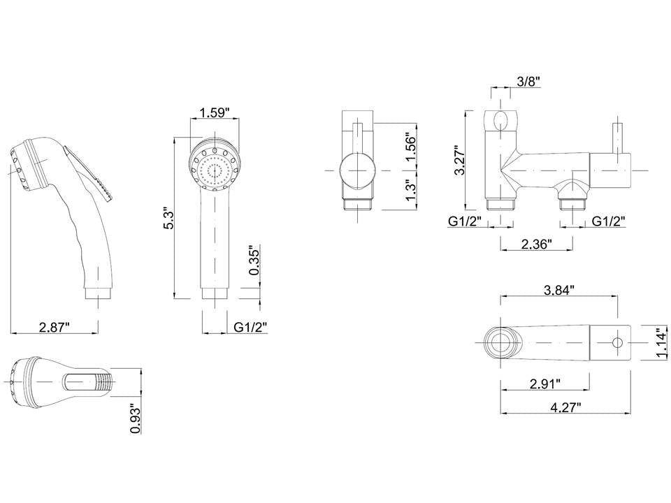MZ Minima Hand Shower Bidet