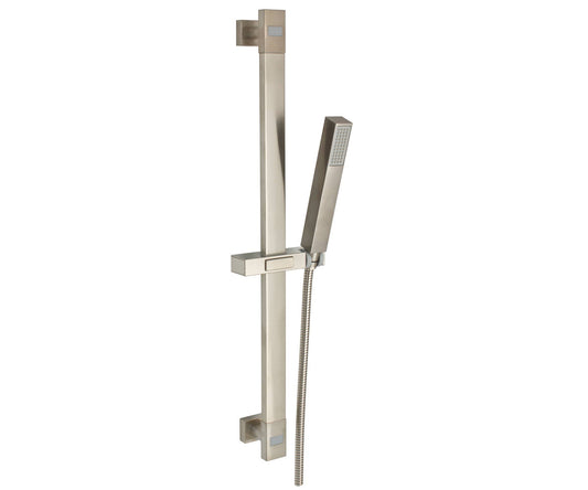 MZ Tetra 700003900 Sliding Bar With Flexible Hose And Hand Shower Set - Brushed Nickel