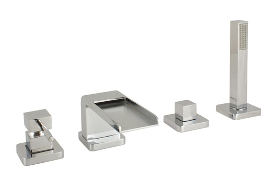 MZ Tetra Waterfall Roman Tub Faucet - Chrome