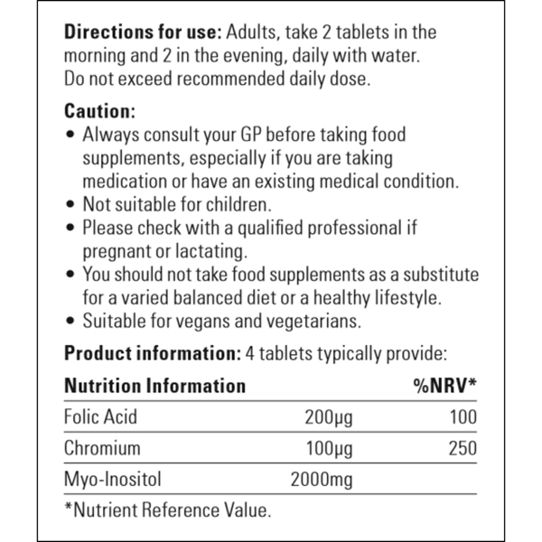MyOva Myo-inositol, Folic Acid & Chromium