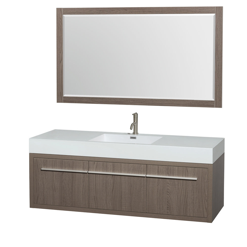 Axa 60 inch Single Bathroom Vanity in Gray Oak