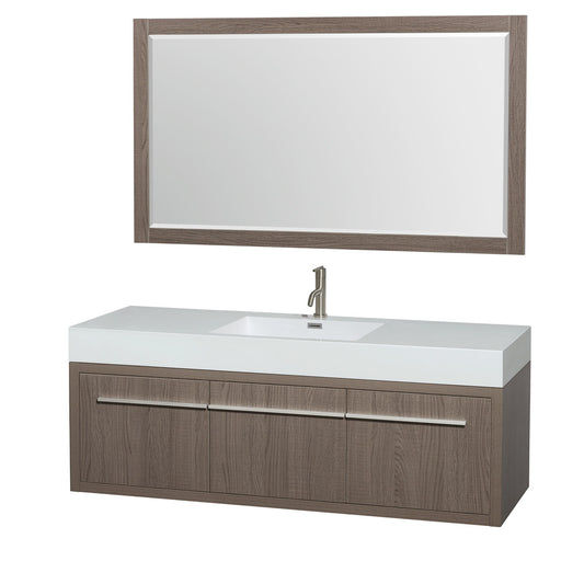 Axa 60 inch Single Bathroom Vanity in Gray Oak