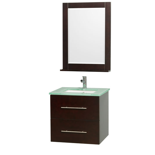 Centra 24 inch Single Bathroom Vanity Set - Espresso