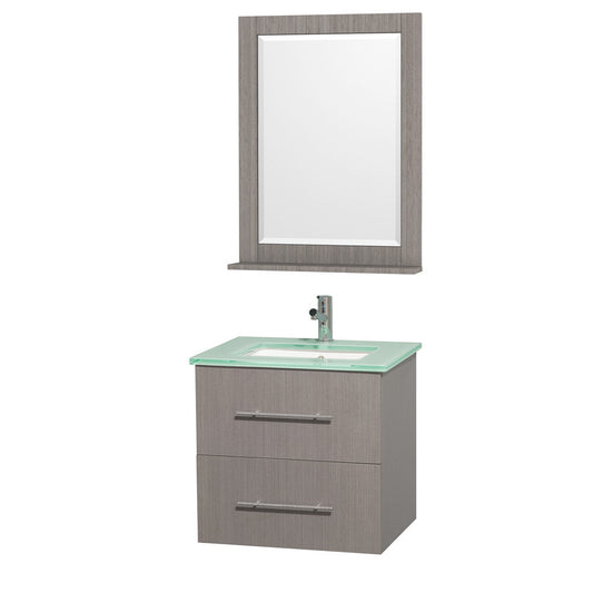 Centra 24 inch Single Bathroom Vanity Set - Gray Oak