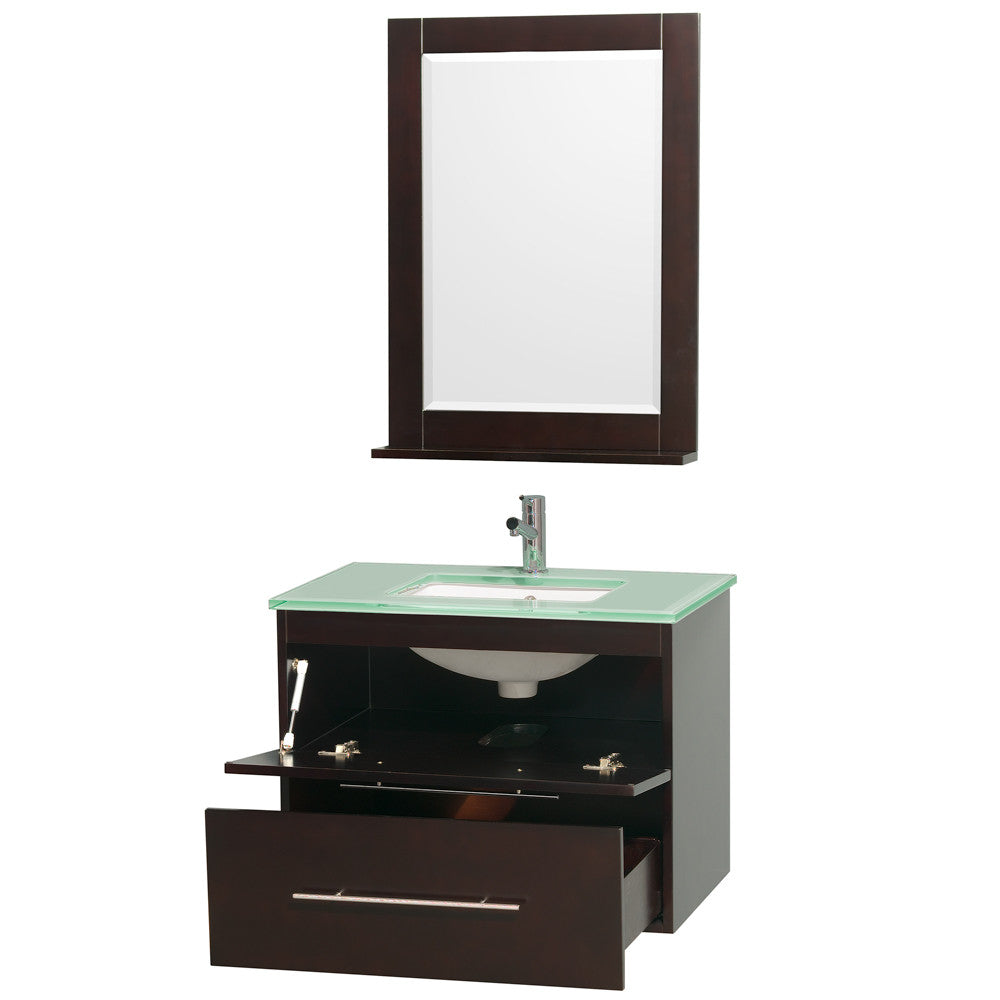 Centra 30 inch Single Bathroom Vanity Set - Espresso
