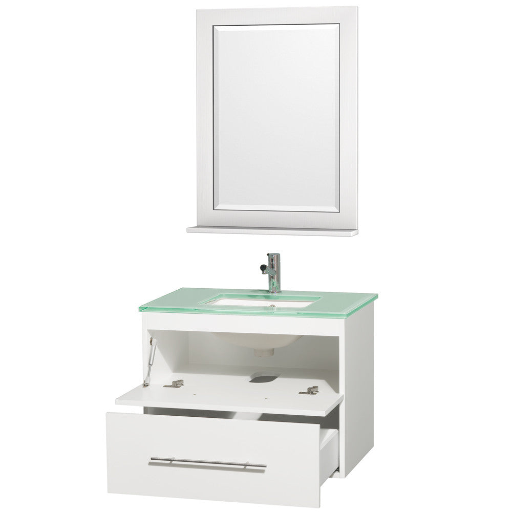Centra 30 inch Single Bathroom Vanity Set -Matte White