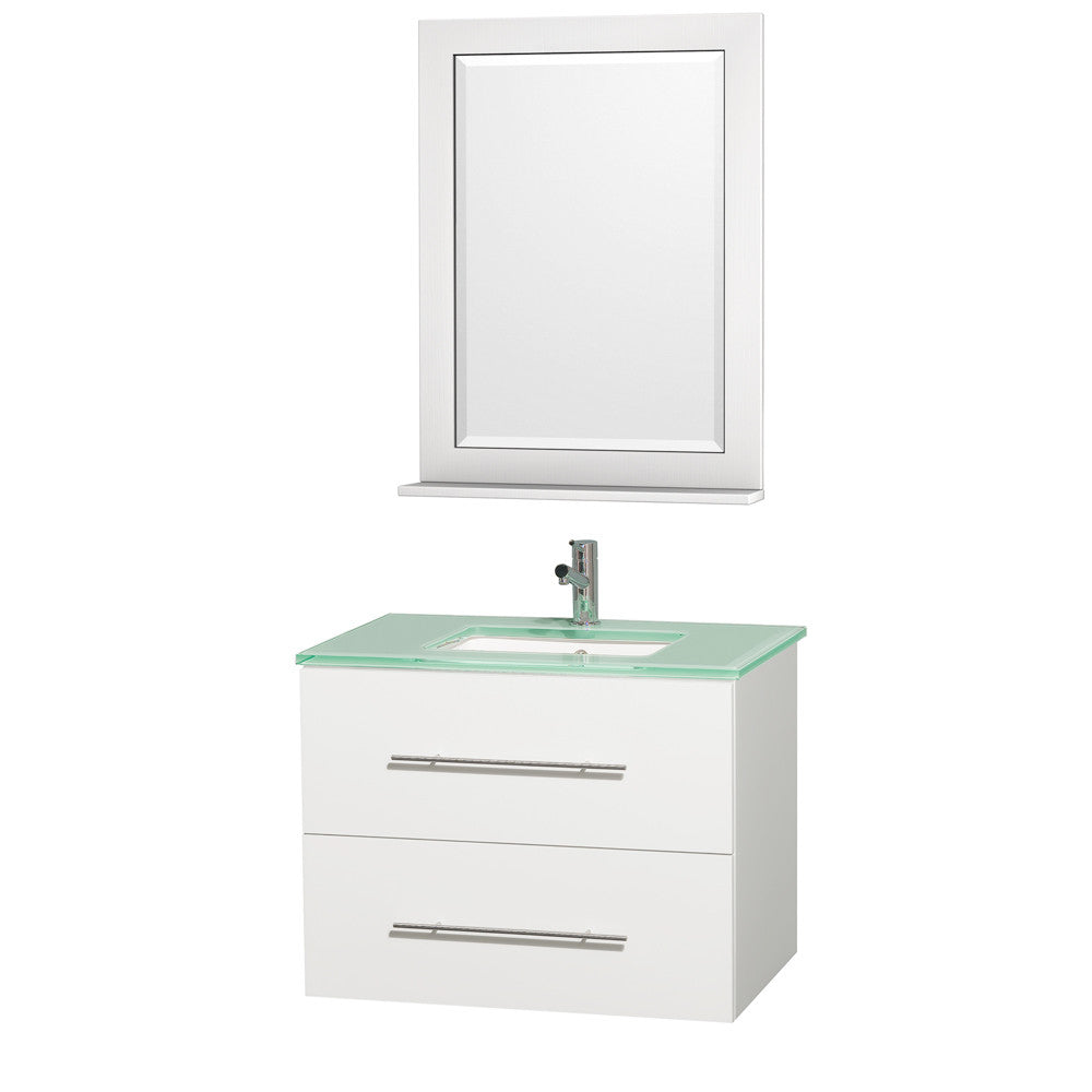 Centra 30 inch Single Bathroom Vanity Set -Matte White