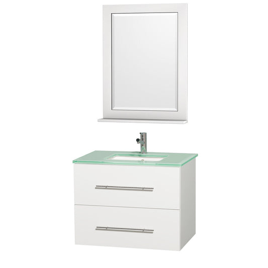 Centra 30 inch Single Bathroom Vanity Set -Matte White