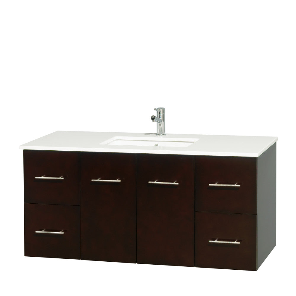 Centra 48 inch Single Bathroom Vanity Set -Espresso