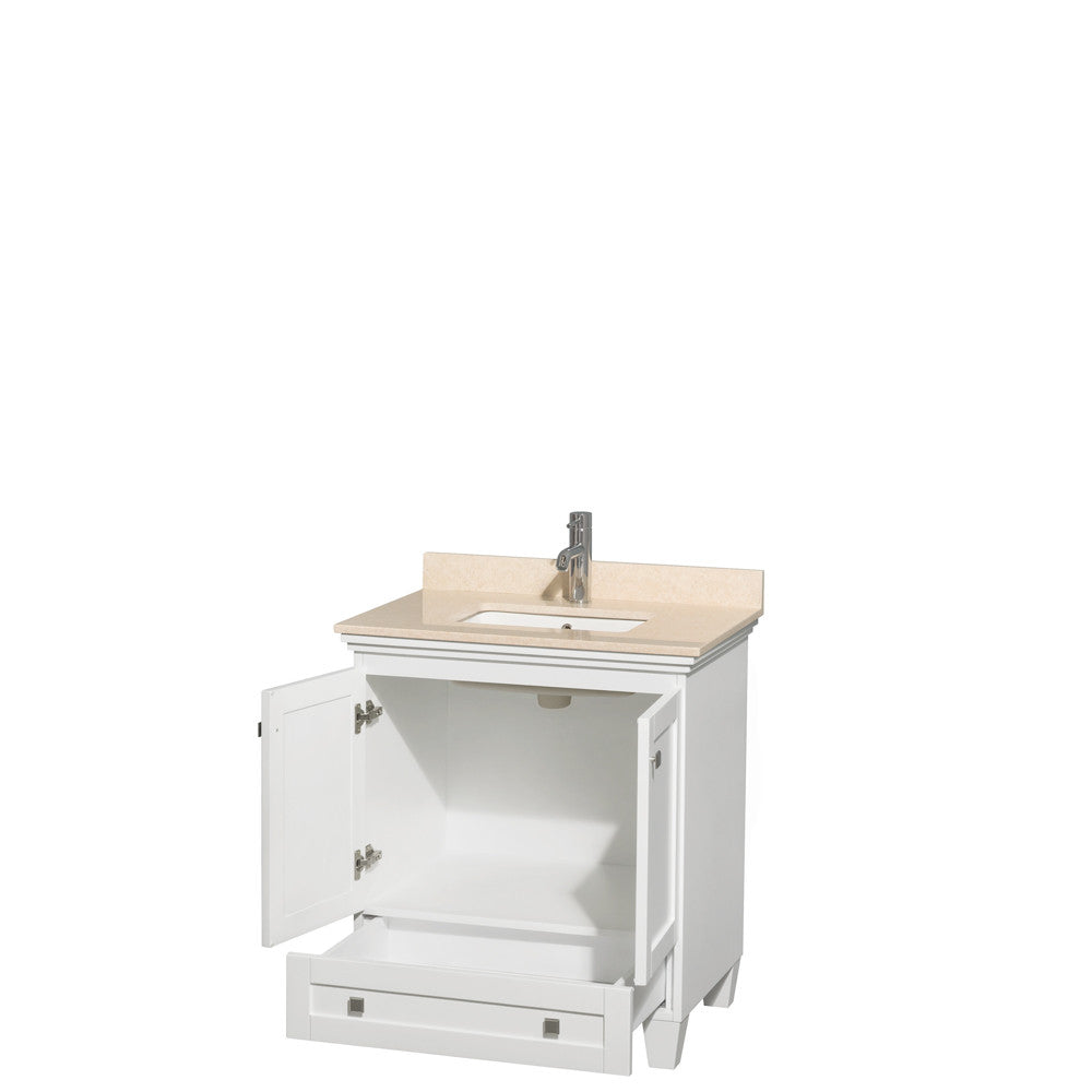 Acclaim 30 inch Single Bathroom Vanity in White