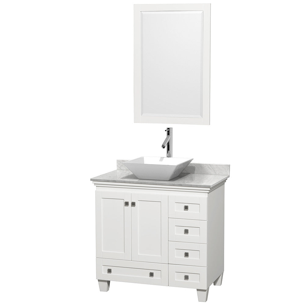 Acclaim 36 inch Single Bathroom Vanity in White
