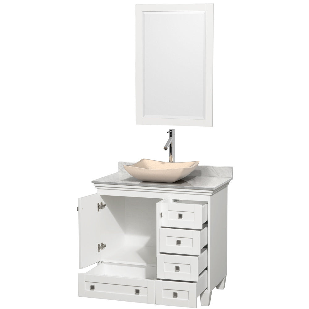 Acclaim 36 inch Single Bathroom Vanity in White